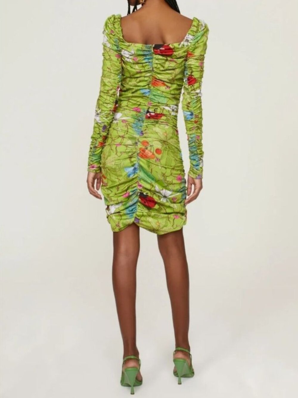 Aliette Floral Ruched Mini Dress - Picture 5 of 6